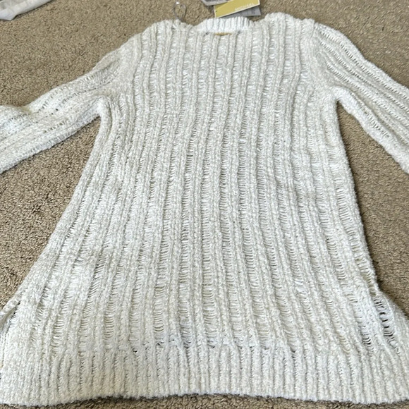 Michael Kors White Scoop Neck Sweater Small NWT - Picture 6 of 6
